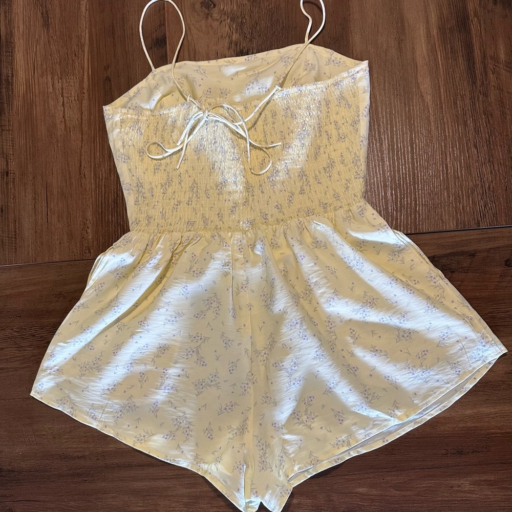 Florence by Mills Garden Party Smocked Romper – Pear Sorbet – XS - Picture 13 of 14